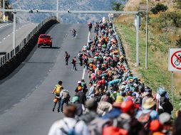 El último grupo de migrantes salió rumbo a Nayarit; el Auditorio Benito Juárez quedó desalojado a las 14:33 horas de ayer. EL INFORMADOR/G. Gallo