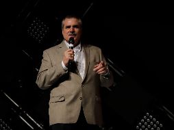 Inauguración. Enrique Yamuni, director general de Megacable, dio la bienvenida en “Revolution 4.0”, en el que participan expertos en soluciones tecnológicas. EL INFORMADOR/F. Atilano