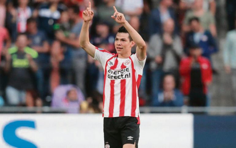 Hirving “Chucky” Lozano se ha convertido en referente del PSV Eindhoven de Holanda. AP