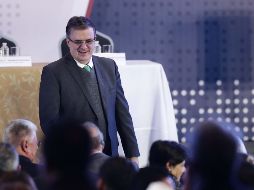 El próximo canciller Marcelo Ebrard durante la presentación del Plan Nacional de Seguridad y Paz. SUN/A. Leyva