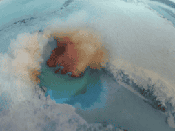 Es uno de los 25 cráteres de impacto más grandes en la Tierra, mide cerca de mil pies de profundidad y más de 19 millas de diámetro. ESPECIAL / nasa.gov