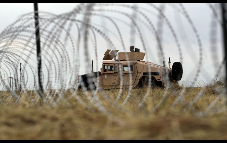 En Donna, Texas, militares establecieron un campamento para las tropas reubicadas en la entidad. AP/ARCHIVO