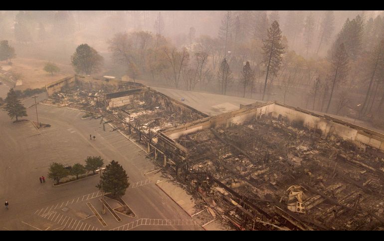 Prácticamente cada casa en Paradise, ubicada a 130 km al norte de Sacramento, fue destruida por el fuego.