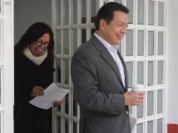 El diputado federal de Morena, Mario Delgado, asistió esta mañana a la casa de transición del presidente electo Andrés Manuel López Obrador. NTX/G. Durán