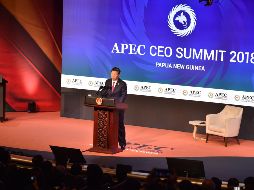 Xi Jinping pronuncia un discurso en la cumbre del Foro de Cooperación Asia-Pacífico. AFP/P. Parks