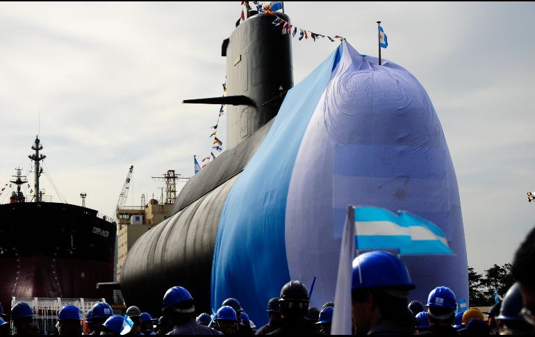Acompañado por el ministro de Defensa, Oscar Aguad, entre otras autoridades, Villán concretó que el submarino fue hallado a 907 metros de profundidad. AP/ ARCHIVO