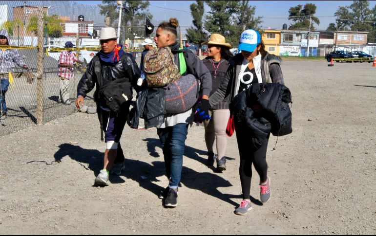 Migrantes hondureños, guatemaltecos y nicaragüenses, arribaron al DIF de Vasco de Quiroga. NTX/J. Lira