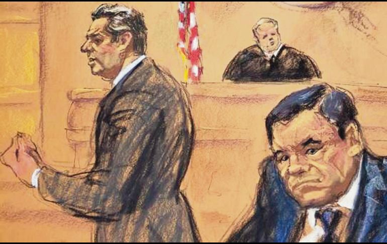 Joaquín Guzmán Loera está siendo juzgado en una corte de Nueva York; lo acusan de introducir toneladas de cocaína a Estados Unidos. EFE
