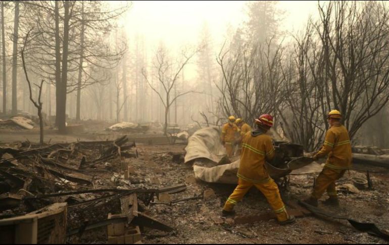 El “Camp Fire” ha destruido casi 10 mil hogares y ha incendiado 603 kilómetros cuadrados. AFP/J. Sullivan