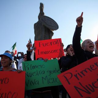 Habitantes de Tijuana protestan contra migrantes