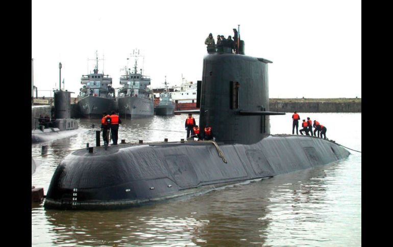 Imagen de archivo del San Juan. Botado en Alemania en 1983 e incorporado a la Marina de guerra en 1985, era uno de los tres submarinos del Argentina y su proceso de reparación de media vida había terminado en 2014.