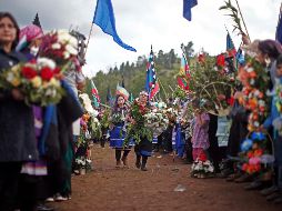 Funeral de Camilo Catrillanca. El descubrimiento de la destrucción de pruebas afianza una profunda crisis de confianza y credibilidad de los chilenos hacia la Policía AP/L. Hidalgo