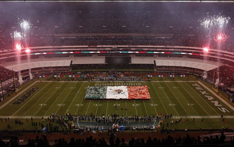 Pese a la cancelación del partido de este lunes, la NFL tendrá presencia en el Estadio Azteca la próxima temporada. AP / ARCHIVO