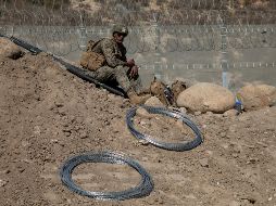 Donald Trump ordenó el despliegue de militares ante el arribo de caravanas de migrantes centroamericanos, que según él constituían una amenaza de invasión al territorio estadounidense. NTX / ARCHIVO