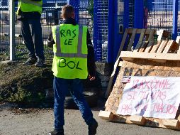 Las concentraciones contra el gasolinazo denominadas de los “chalecos amarillos” iniciaron el sábado con dos mil protestas y bloqueos en carreteras. AFP / P. Pavani