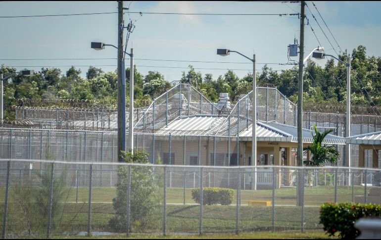 Detalle de un edificio del centro de detención de Krome, en donde se encuentran bajo custodia de la Oficina de Inmigración y Aduanas (ICE) los dos hijos de Ricardo Martinelli. EFE/G. Viera