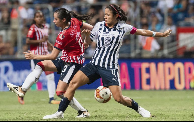 Ante la Rayadas, Chivas femenil tuvo un saldo de un empate y una derrota en la temporada regular. MEXSPORT