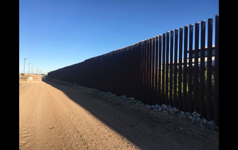 Una valla fronteriza en Columbus.