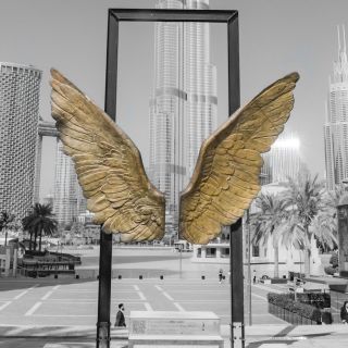 Escultura "Alas de México" llega a Dubái con un mensaje de paz