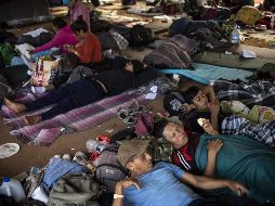 En el albergue de la Unidad Deportiva 