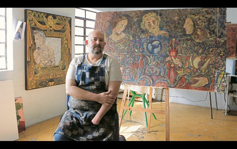 El pintor español vino a México a estudiar los murales del Instituto Cultural Cabañas. EL INFORMADOR / A. Camacho