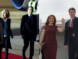 Ambos mandatarios llegaron acompañados de sus esposas. EFE