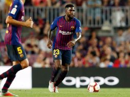 El rotativo ''Mundo Deportivo'' señala que Umtiti ha decidido no operarse de las molestias en esa rodilla, por lo que continuará con tratamientos conservadores. TWITTER / @samumtiti