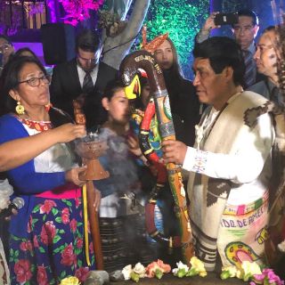 Purifican el Bastón de Mando que entregarán a López Obrador