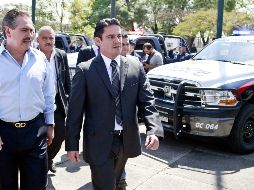 Aristóteles Sandoval solicitó al próximo Gobierno federal aplazar la instalación de las mesas de seguridad hasta que se renueve el Gobierno de Jalisco, el 6 de diciembre. EL INFORMADOR/Archivo