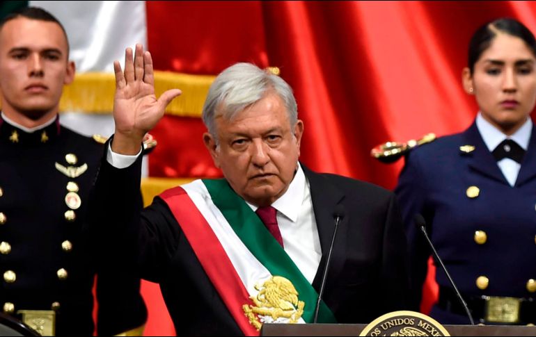 Esta mañana, López Obrador toma protesta como nuevo Presidente de México. AFP/ E. Estrella