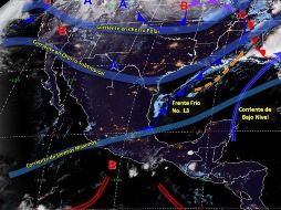 El Meteorológico señaló que se prevé que el frente frío número 14 ingrese sobre el noroeste del país. TWITTER / @conagua_clima