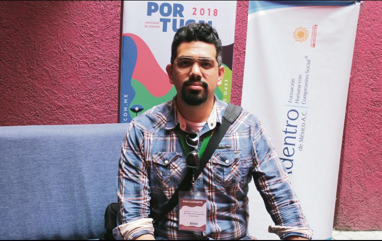 Alejandro Vázquez. El autor participó en el evento “¡Al ruedo! Ocho talentos mexicanos”.