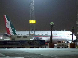 La presentación se realizará en el hangar presidencial donde se encuentra la aeronave. NTX / ARCHIVO