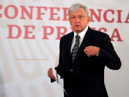López Obrador estuvo acompañado por su gabinete de seguridad durante su primera conferencia de prensa como Presidente. AFP / A. Estrella