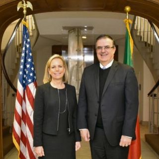 Marcelo Ebrard se reúne con secretaria de seguridad de EU