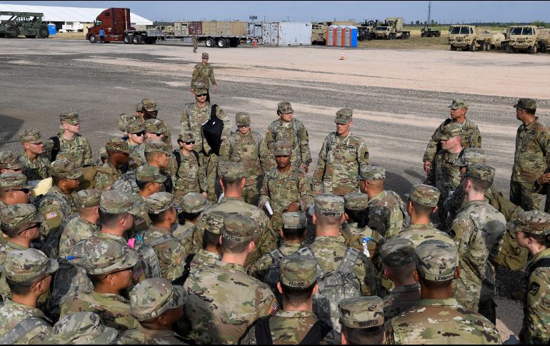 El Pentágono tiene desplegados a cerca de cinco mil 600 militares en la frontera con México. EFE / ARCHIVO