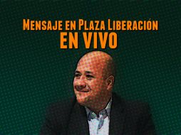 Mensaje de Enrique Alfaro en la Plaza Liberación