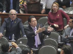 El coordinador de Morena en San Lázaro, Mario Delgado Carrillo, negó 