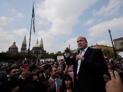 Enrique Alfaro, quien ayer tomó las riendas del Estado, dio un mensaje sobre lo que será su Gobierno en el naciente sexenio. EL INFORMADOR/F. Atilano