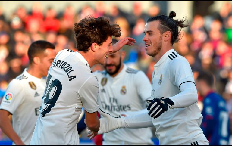 Real Madrid apenas pudo vencer 1-0 al sotanero Huesca, en partido de la jornada 15 de la Liga. AFP / A. Gillenea