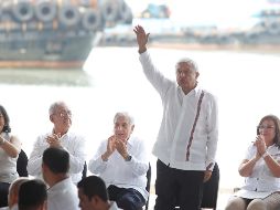 López Obrador precisó que una de las metas para 2024 será alcanzar una producción de dos millones 400 mil barriles de petróleo. NTX / O. Ramírez