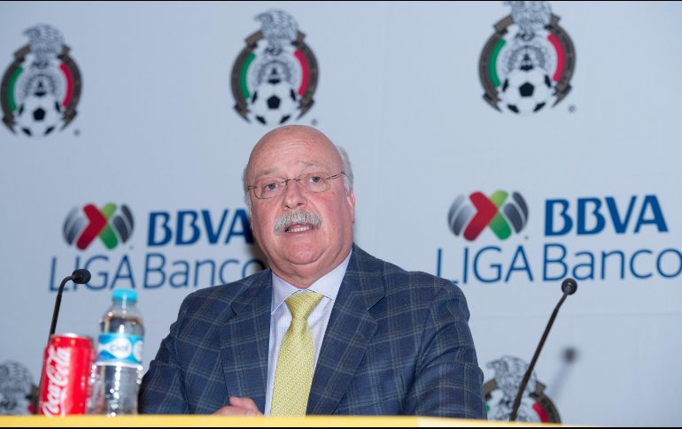 El presidente de la Liga no quiso profundizar en el tema de la Selección mexicana ante los medios . MEXSPORT/ARCHIVO