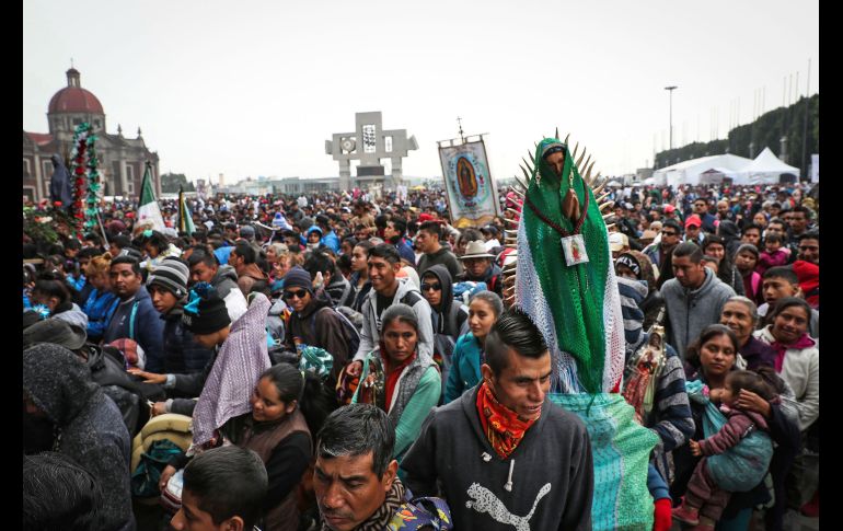 Miles de peregrinos arriban a la Basílica de Guadalupe. SUN/J. Reyes