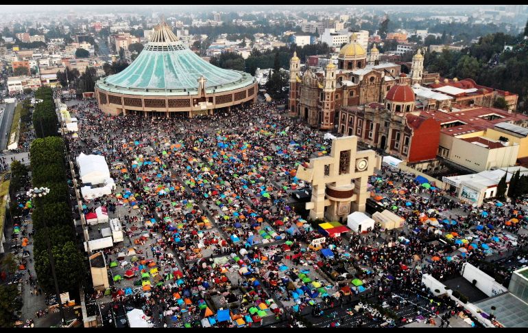 Más de 10 millones de fieles llegaron al recinto para celebrar el día de la Virgen de Guadalupe. AFP/A. Meléndez