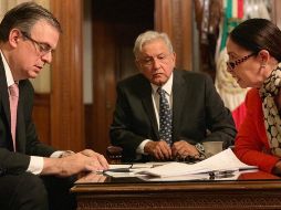 El Mandatario publicó una imagen donde aparece junto al secretario de Relaciones Exteriores, Marcelo Ebrard. TWITTER / @lopezobrador_