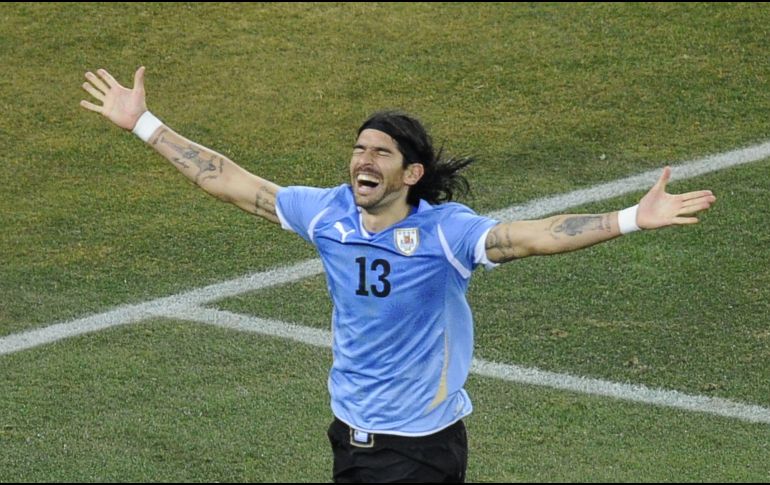 Abreu fue parte de la Selección uruguaya que participó en el Mundial de Sudáfrica 2010. AFP/S. de Sakutin