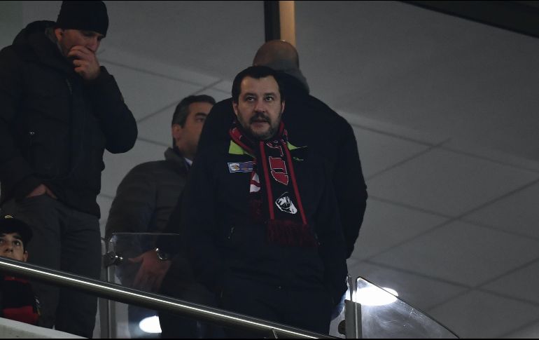 El ministro el Interior,  Matteo Salvini, advirtió que el gobierno italiano seguirá fiel a lo prometido a la ciudadanía, aunque puede ser sancionado por la UE. AFP/A. Messinis