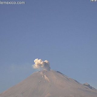 Volcán Popocatépetl registra 158 exhalaciones, sin explosiones