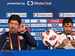 José Cardozo y Jair Pereira en la rueda de prensa. EL INFORMADOR/G. Tamayo