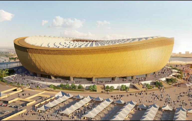 El diseño del icónico estadio, que tendrá 80 mil asientos, ha sido mostrado en una espectacular ceremonia de presentación presidida por el emir de Qatar, Tamin bin Hamad Al Zani. EFE /